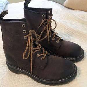 Dr Martens Women’s  Leather Boots -Brown